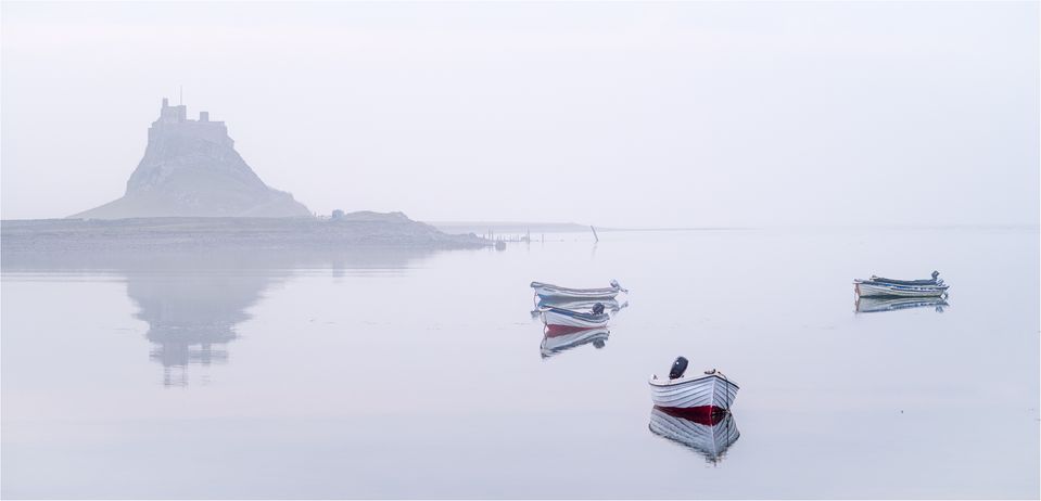 Misty morning Lindisfarne