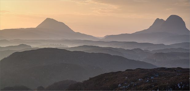 DAWN OVER CANISP & SUILVEN